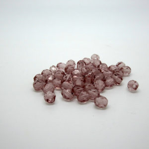Mezzi cristalli ametista chiaro 4mm