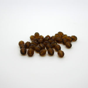 Mezzi cristalli marrone 4mm