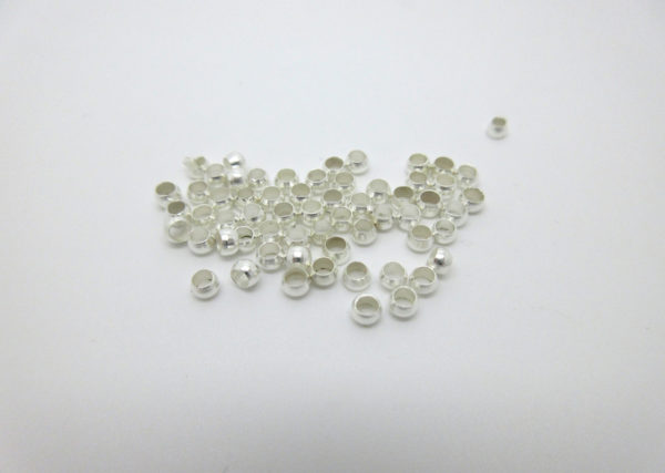 Schiaccini rotondi argento nickel free 3mm