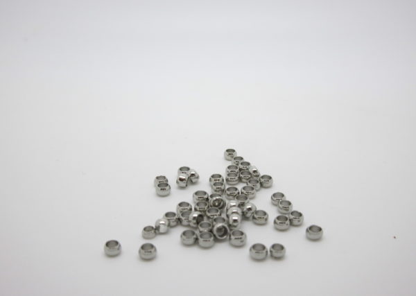 Schiaccini color nichel 3mm
