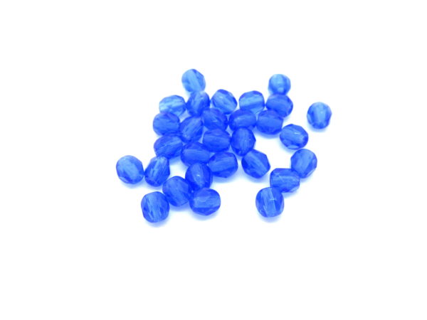 Mezzi cristalli blu cobalto 4mm