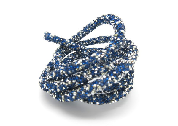 Tubo strass zaffiro