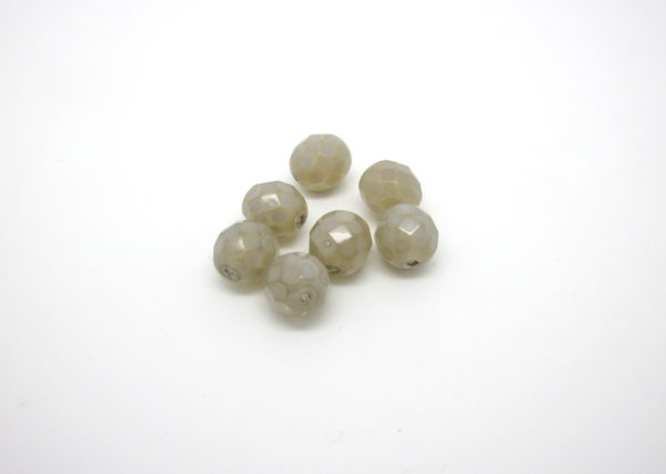 Mezzi cristalli satinati grigio 8mm