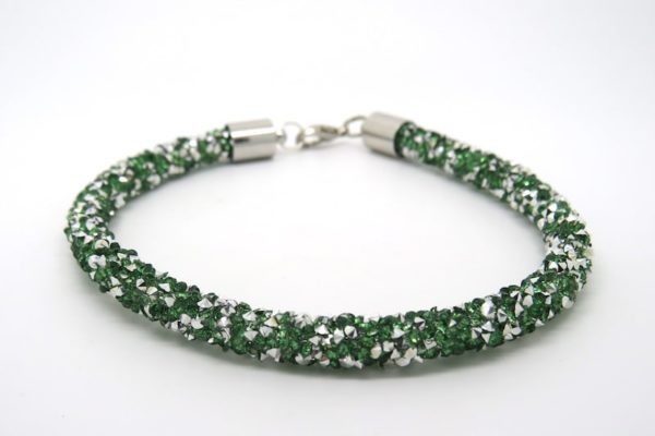 Tubo strass verde - immagine 2