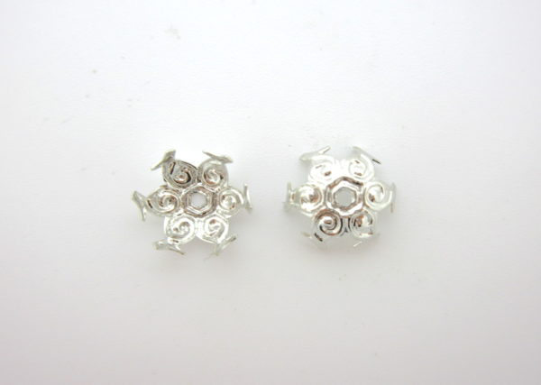 Coppette ottone argento nickel free 10mm