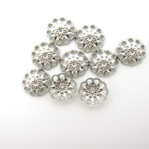 coppette ottone nickel 8mm