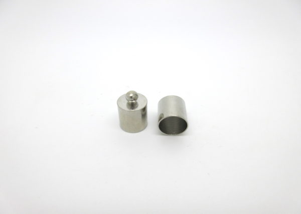Capocorda ottone nickel 12x8mm