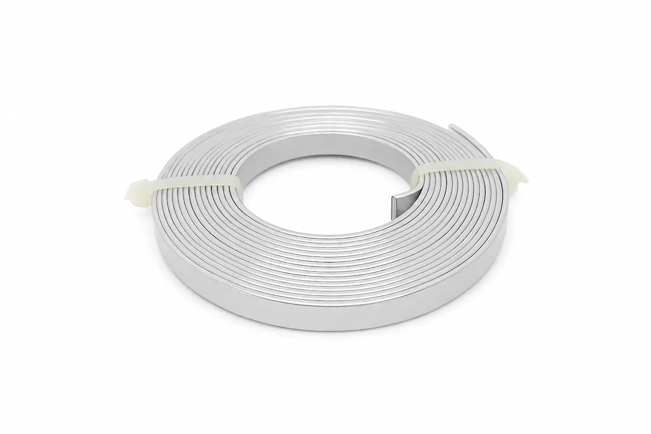 filo alluminio piatto argento