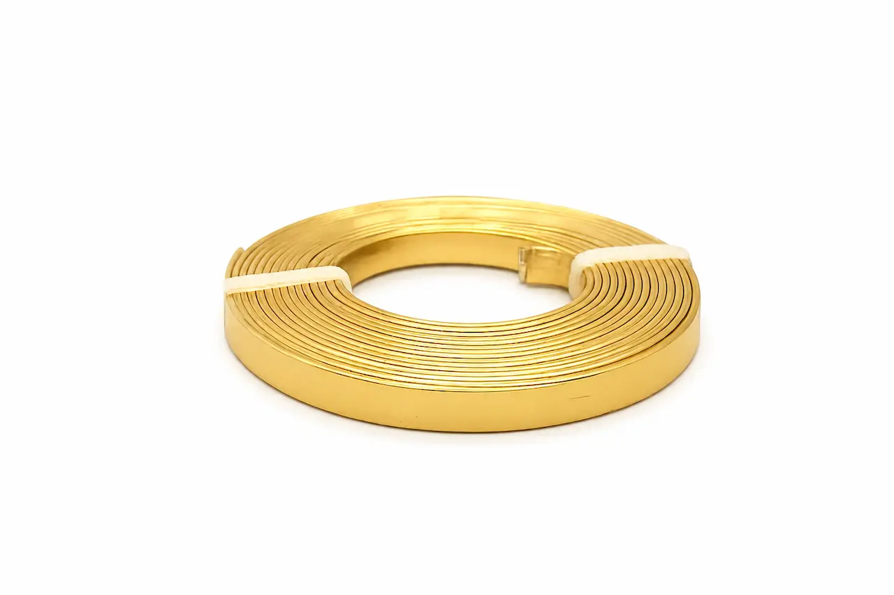 filo alluminio piatto oro