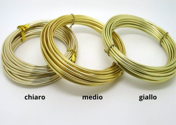 filo alluminio oro