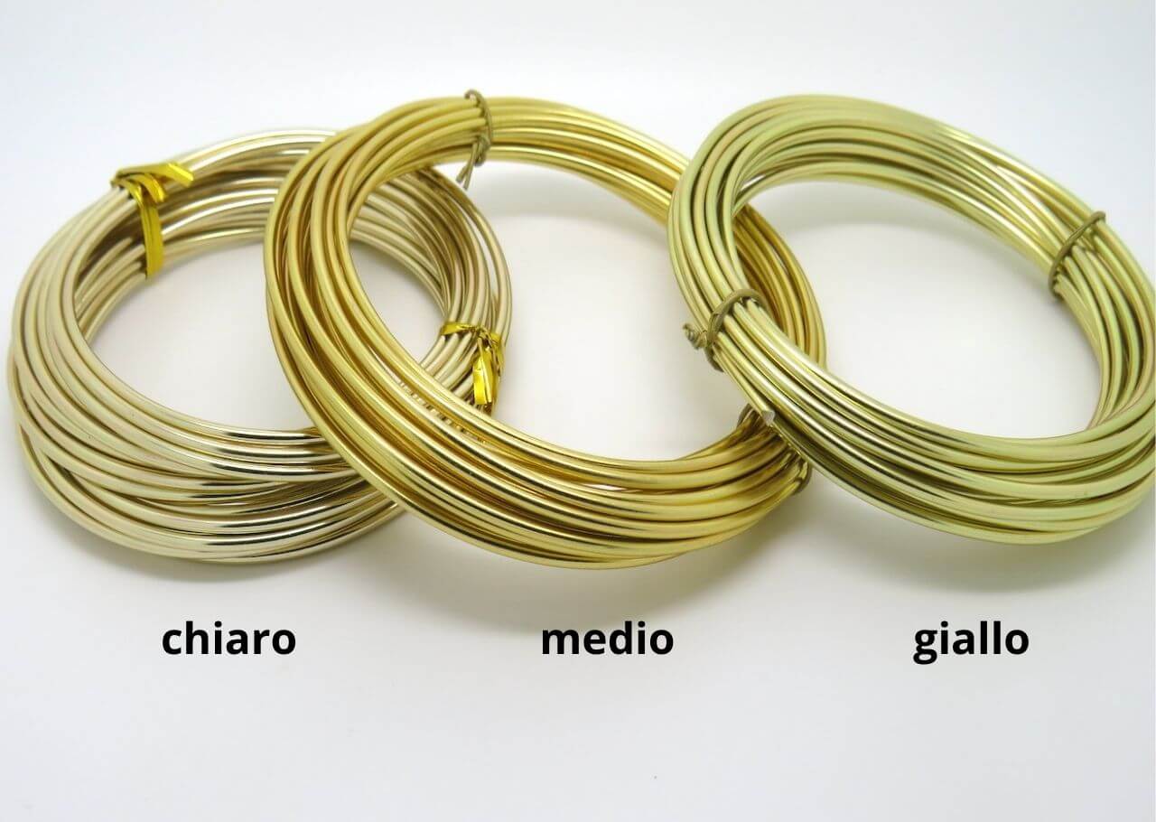 Filo alluminio oro 2mm 