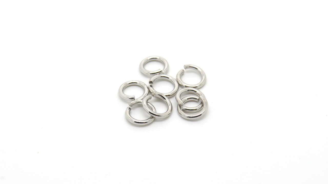 My-Bead 10 pezzi anellini 2mm in argento 925 senza nichel occhielli aperto per bigiotteria 