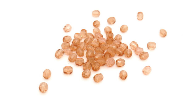 mezzi cristalli rosa antico 4mm