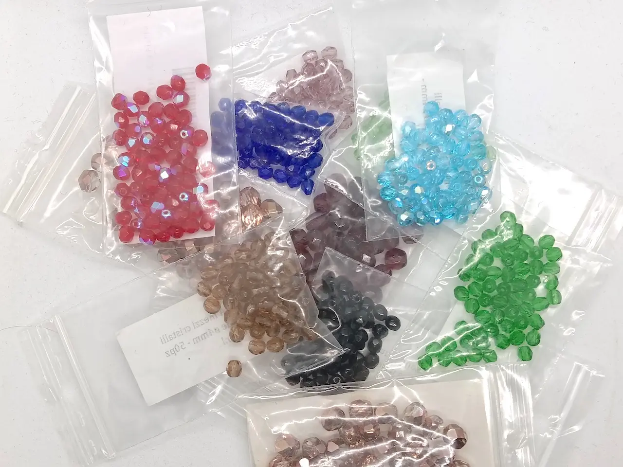 mix mezzi cristalli confezioni assortite